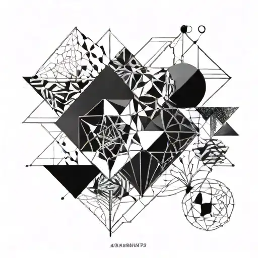 Abstract Geometric Shapes Representing The Concept Of Learning And Growth