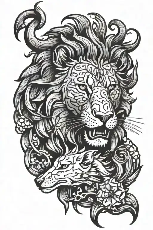 Lion And Wolf And Crab