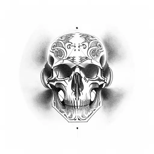 Halo Emile Skull For Back Of Hand