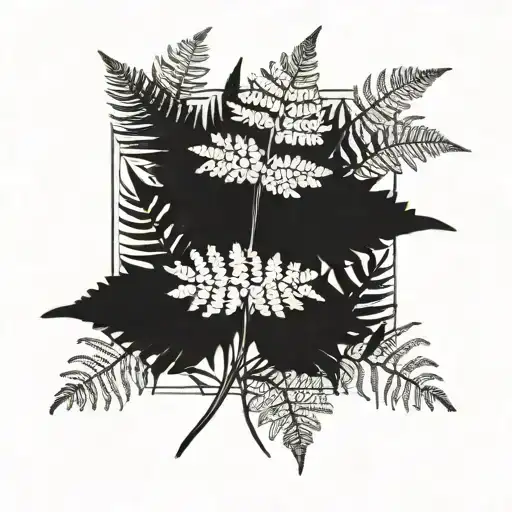 Fern Plant Vintage Style