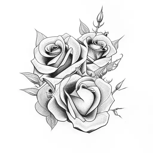 Bumblebee Inside Of Rose Throns