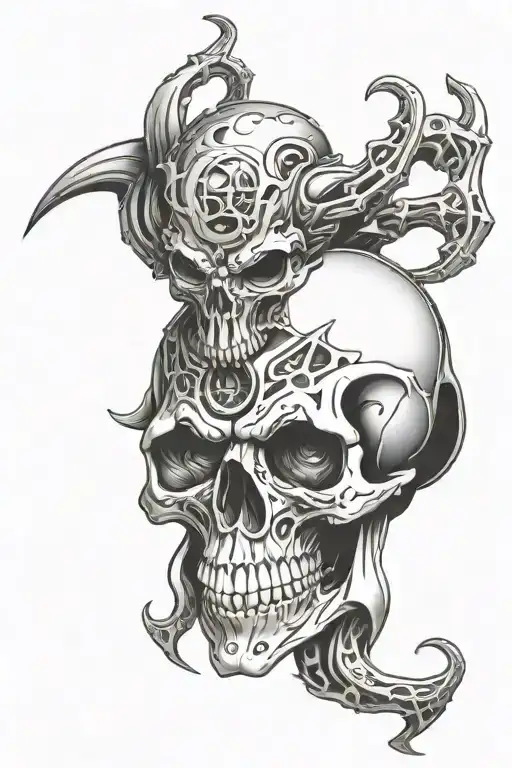 Skull Cthulhu Shoulder Arm Steampunk