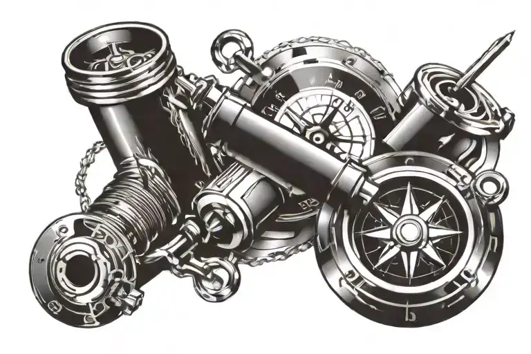 Piston And Compass