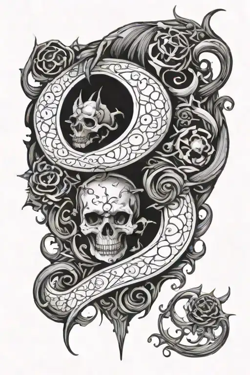 Gothic Sleeve Tattoo Design