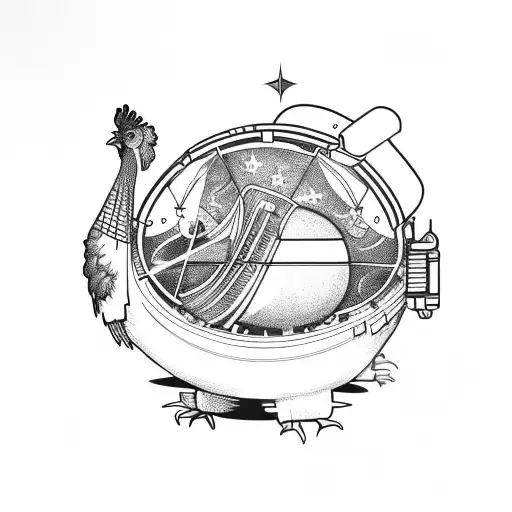 Chicken In Space Ship
