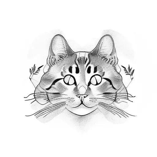 Cat Reaching For Butterfly