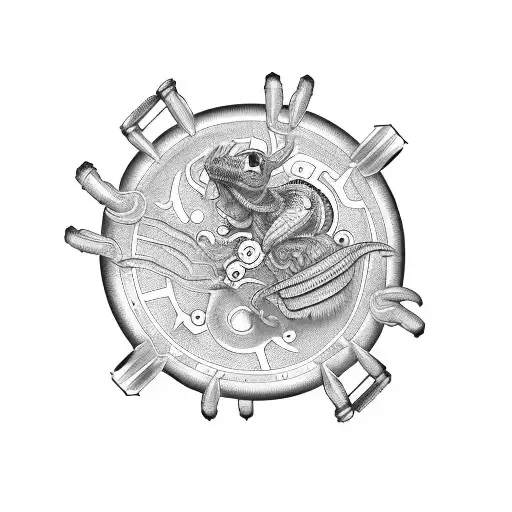 An Intricate Mechanical Scorpion With Gears And Pistons