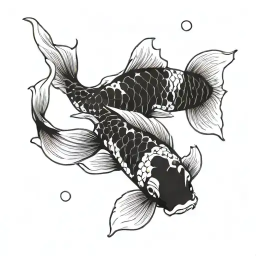 Two Koi Fish