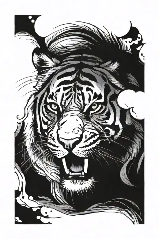 Tiger With Background