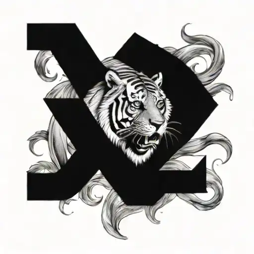 Tiger And Greek Letter