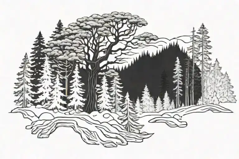 Redwood Forest Landscape