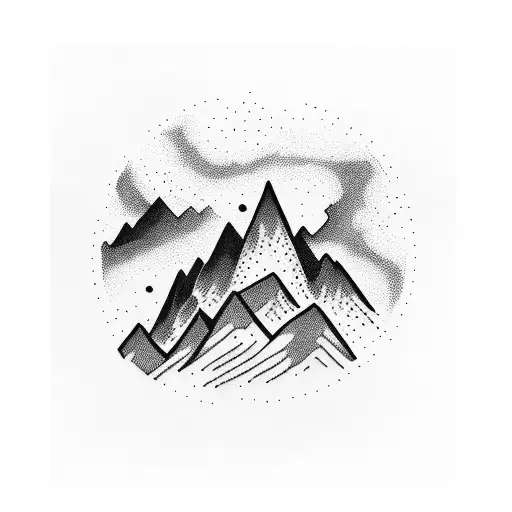 Forearm Tattoo Of A Mountain With Road Leading To A Church