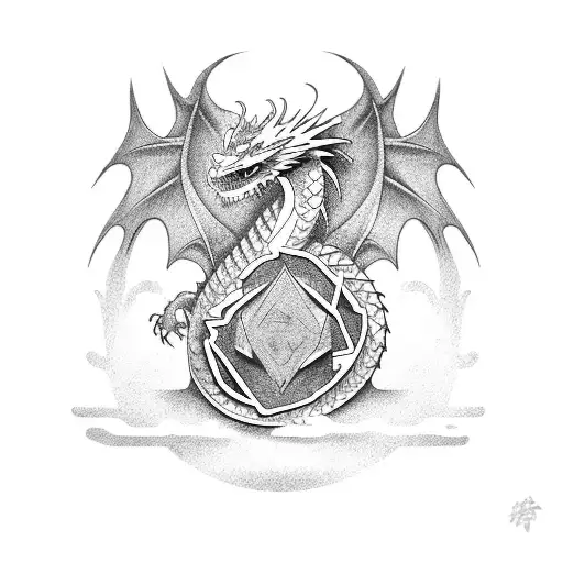 Breaking Vinyl With A Dragon Coming Out Of It