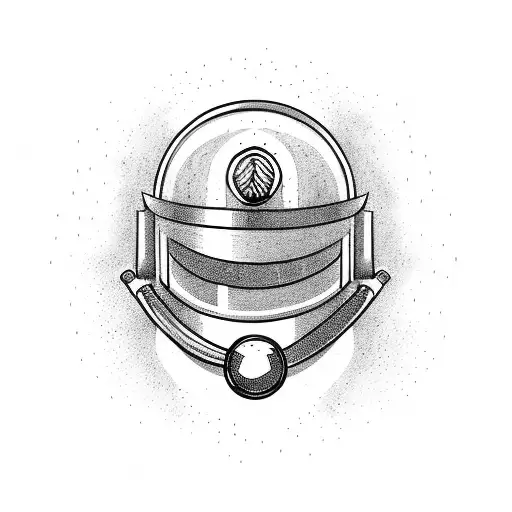 Burning Fire Engulfing Riot Police Helmet Wearing A Wizard Hood