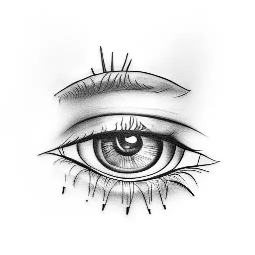 Female Crying Eyes