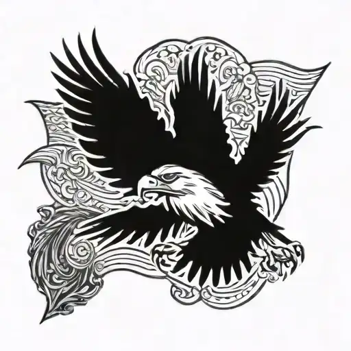 Colombia Flag With Eagle