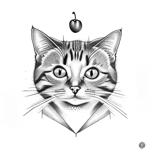 Cat With A Cherry