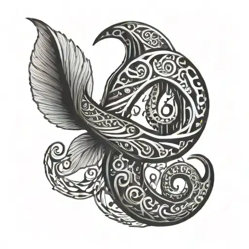 Fish Hook With Infinity Symbol