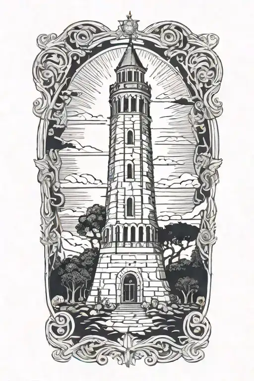 The Tower Tarot Card