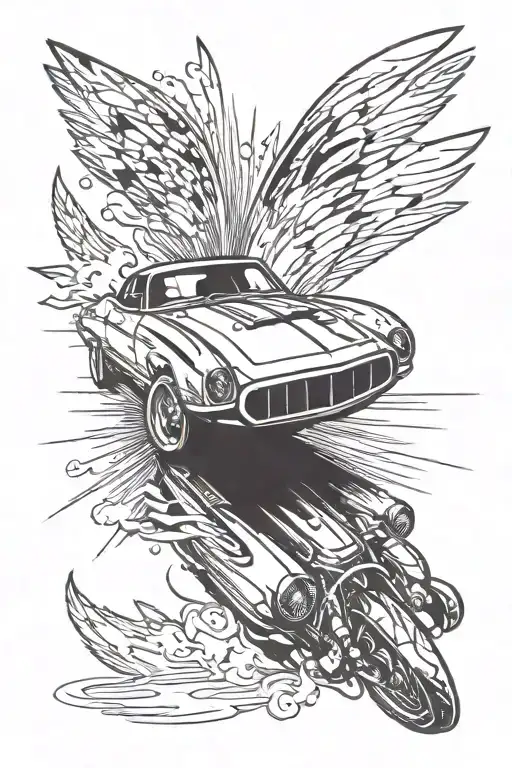 Bullet Racing Car Speeding