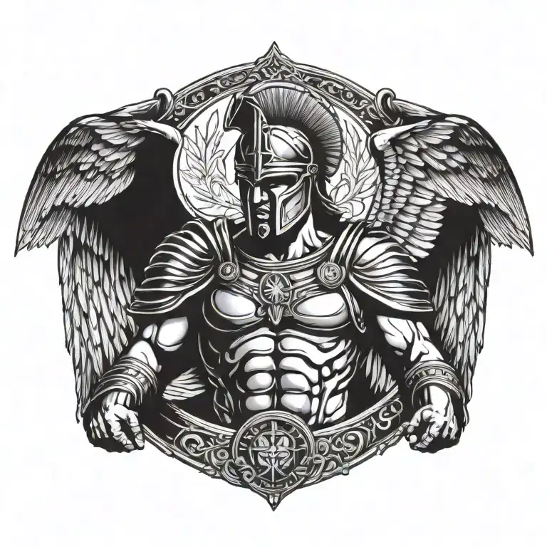 Roman Soldier Sparta Style Wings
