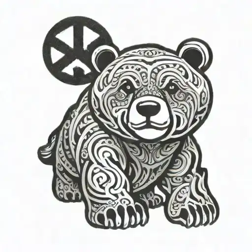 Walking Bear Happy Face