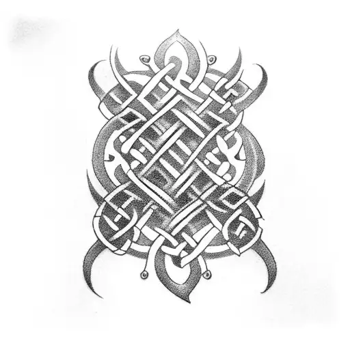 Celtic Christian Chest And Arm