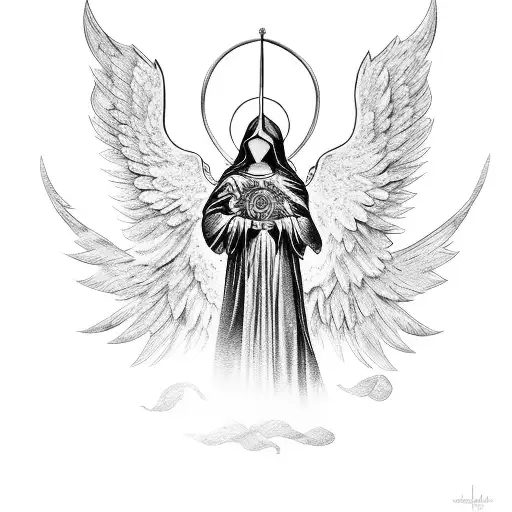 Guardian Angel With Angelic Features