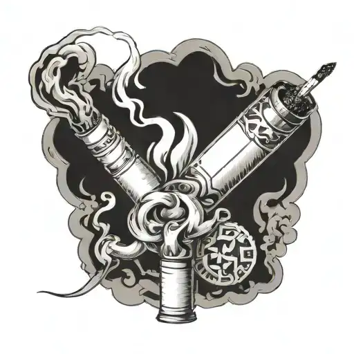 Cigarette Smoke Forming Freedom