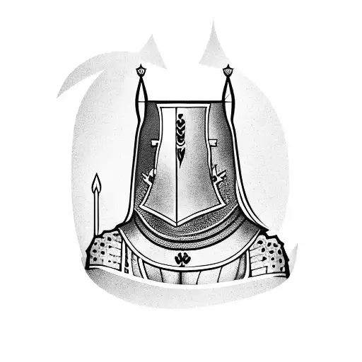 A Medieval Knight Playing Poker With A Forest Background