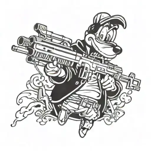 Goofy With A Machine Gun
