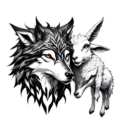 Kindred League Of Legends With The Wolf And The Lamb