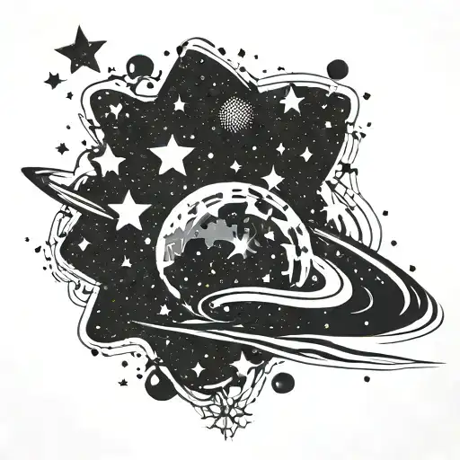 Galaxy Filled With Stars