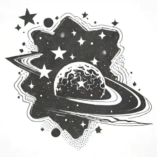 Galaxy Filled With Stars