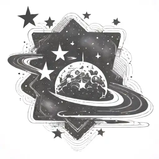 Galaxy Filled With Stars