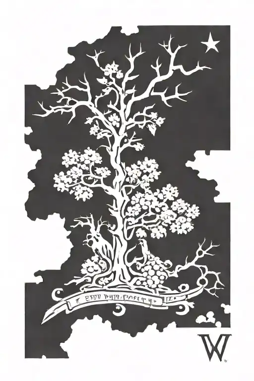 Virginia State Outline With College Of William & Mary Logo