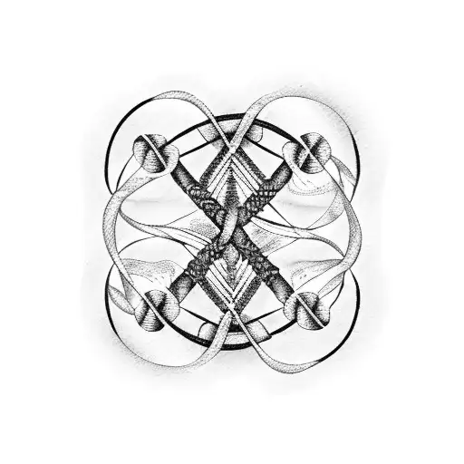 Guitar Fretboard Intertwined With A Dna Double Helix