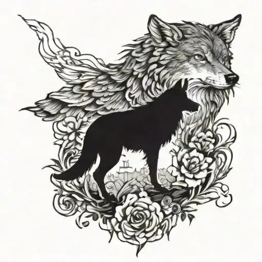 Wolf And A Crow