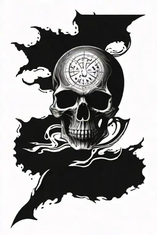 Skull And Vinil Disc