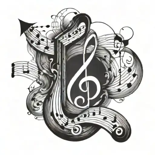 Create Log Tattoo Inspirated Music Notes