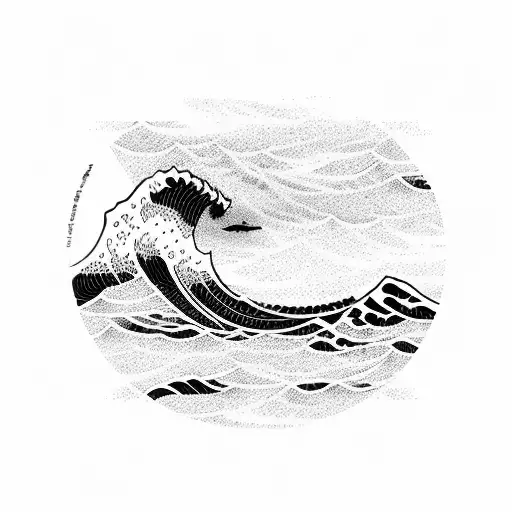 Japanese Ocean Wave Surf