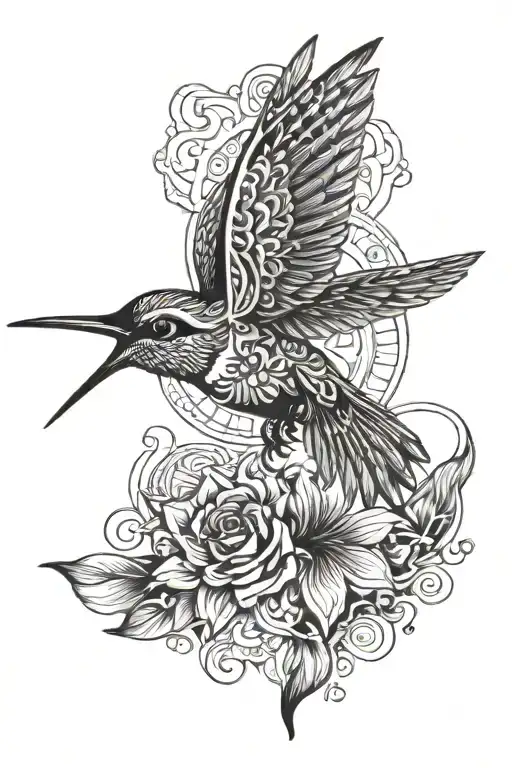 Aztec Humming Bird Flying