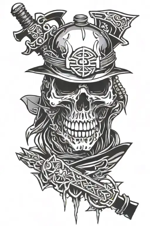 Skull Samurai Cyberpunk C