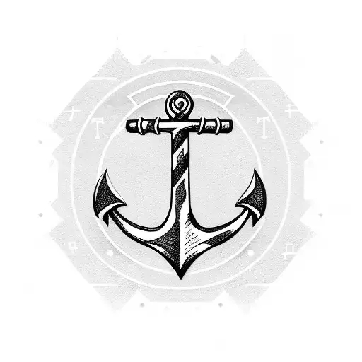 Anchor With A Banner Containing Liter