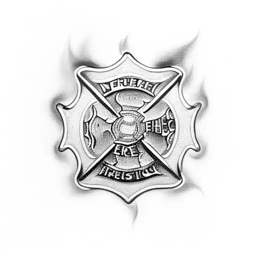 Fire Dept Badge Memorial