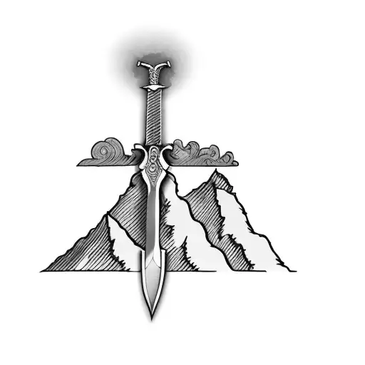 A Sword On Top Of A Mountain