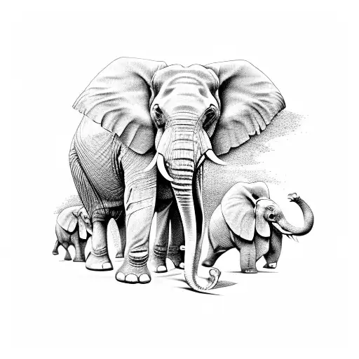 Elephant Huging A Chicken With It's Trunk