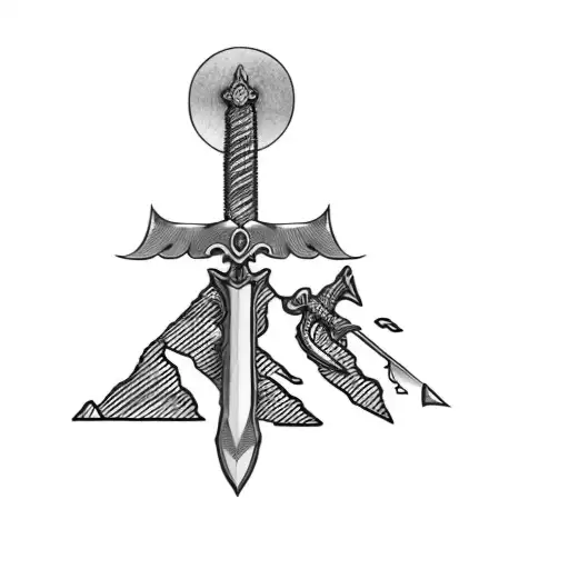 A Sword On Top Of A Mountain
