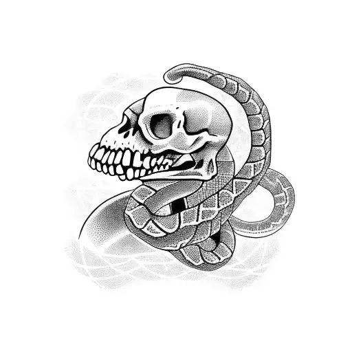 Skeleton Choking Snake