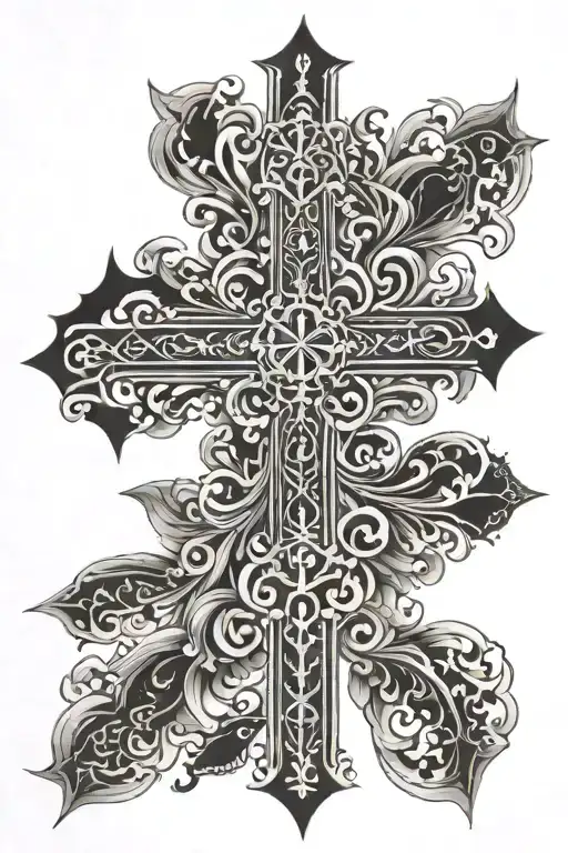 Big Black Cross Back